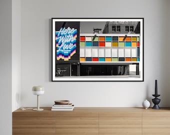 Pride Architecture | Metallic Paper Print | Portland Photography | Photos of Portland | Cityscape Pride | Pride Colors | Portland Pride