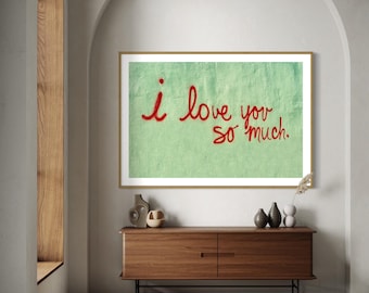 I Love You So Much Austin | Texas Wall Art | Texas Mural Photo | Austin Gift | Gallery Wall Art | Texas Photo Print | Austin TX Wall Art