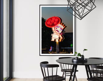 Home Slice Pizza | Austin Texas Photo | Austin Artwork | Unframed Photo Print | Texas Wall Art | Neon Sign | Gallery Wall Art | Austin Print