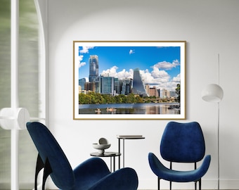 Downtown Austin Skyline | Austin Texas Print | Austin Print| Photos of Austin | Austin TX Photo | Zilker Park Photo | Lou Neff Point