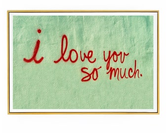I Love You so Much. Famous Mural in 3D (austin, Tx) - Etsy