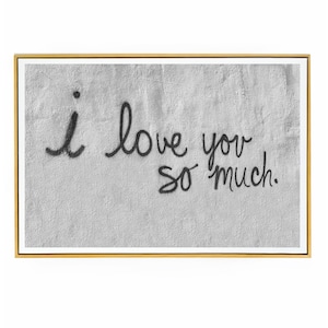 I Love You So Much Wall Art Print | Not Framed - Michaels