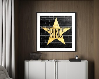 Prince Mural | First Avenue Music Venue | Minneapolis MN Photo | Metallic Paper Print | Minnesota Wall Art | Mpls Fine Art | Prince Artwork