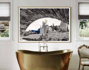 Gold Medal Flour Sign | Guthrie Theater | Gallery Wall Art | Minneapolis MN Photo | Metallic Photo Print | MN Wall Art | Mpls Fine Art