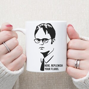 Dwight Shrute Mug, False Coffee Mug, The Office Mug, The Office TV show 11 oz Mug, Dwight Schrute Fan Gift, The Office Merch, The Office mug