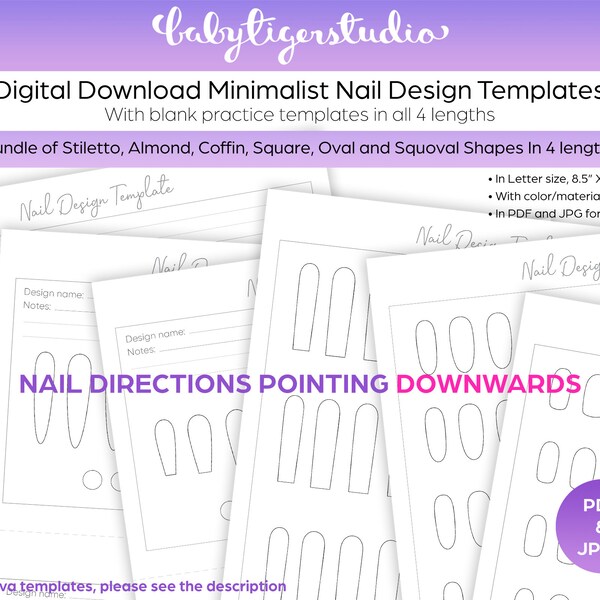 Oval Nails Etsy