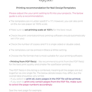 Instant Download - Printable Almond Shaped Nail Design &amp; Practice ...