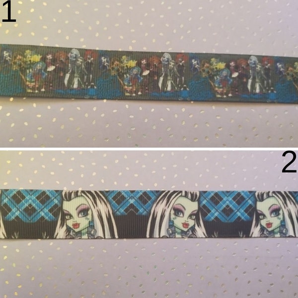 Ruban grosgrain Monster high au choix