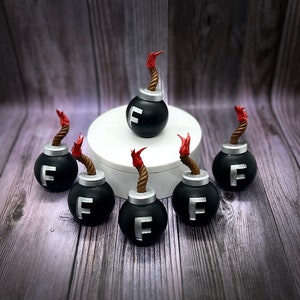 F Bomb pieces / pack of 2 or 4 / 3.25 x 1.75 in / tumbler topper pieces / accessories for toppers