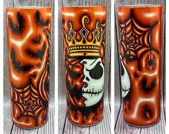 Jack / Vaso de película / Cara de Skellington / colorido / película de dibujos animados / NBC