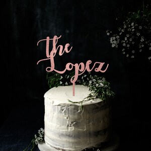 Personalized Wedding Cake Toppers – Custom Cake Toppers for Wedding, Birthdays, Anniversaries, Baptism and more Script Cake Topper