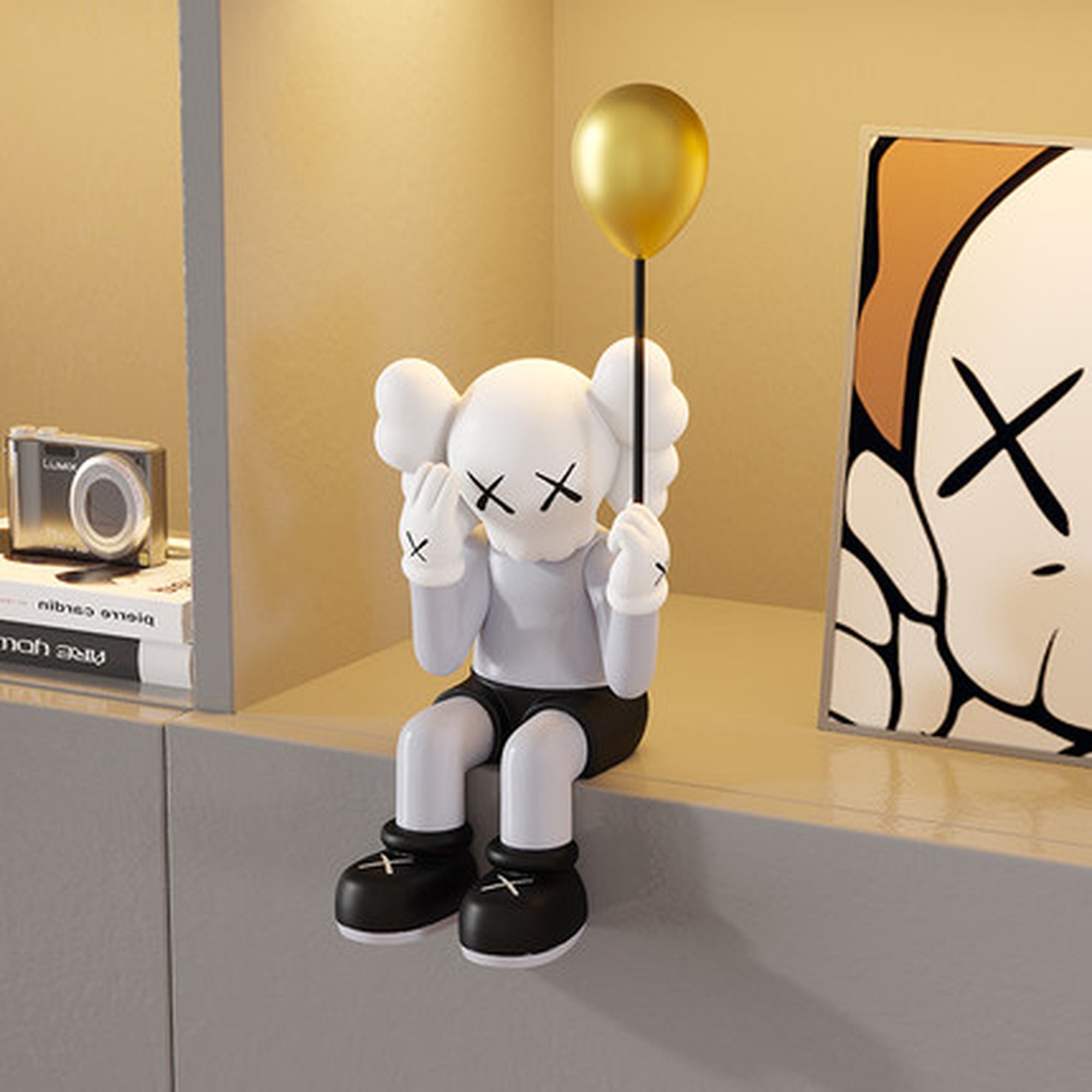 KAWS Sitting Hype Room Decoration Etsy