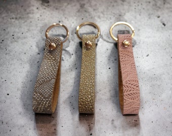 Leather Key Chains - Keychains for her - Keychain Gift - Women Keychains
