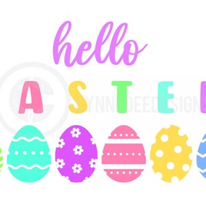 Hello Easter SVG, Easter Bunny SVG, Easter Shirts, Easter SVG Designs, Easter for Kids, Family Easter Shirts, Cut File Cricut, Cricut Cut