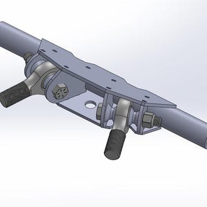 Pacote de arquivo DXF para montagem em quadro de tubo de 4 links