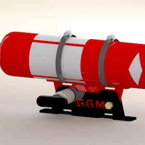 Quick Release Fire Extinguisher Mount DXF File