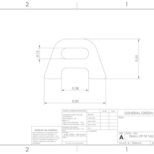Mały plik DXF do opasek zaciskowych