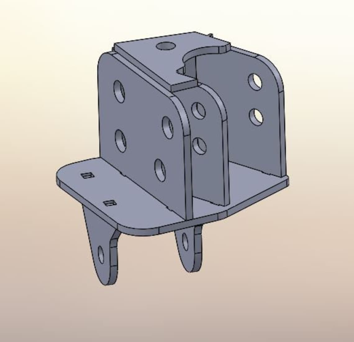 Dual Mount 4 Link Frame Bracket DXF File Etsy
