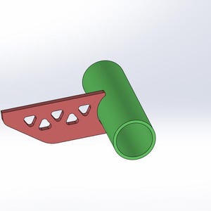 Flat Tube Mount DXF File