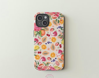 Fruity Floral Phone Case: Summer Fruits Design