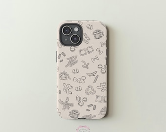 Funda para teléfono con diseño de pasta: regalo para amantes de la comida italiana
