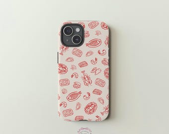 New England Seafood Phone Case: Lobster, Fish, Shells