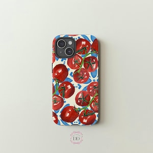 POMODORO Collage Handyhülle, Tomatenkunst, iPhone 16 15 14 13 12 11 Pro Max mini XR XS X Plus, Samsung Galaxy S24 S23 S22, Google Pixel 9 Pro