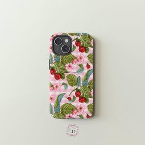 Summer Berries Handyhülle: Rosa Floral Cover
