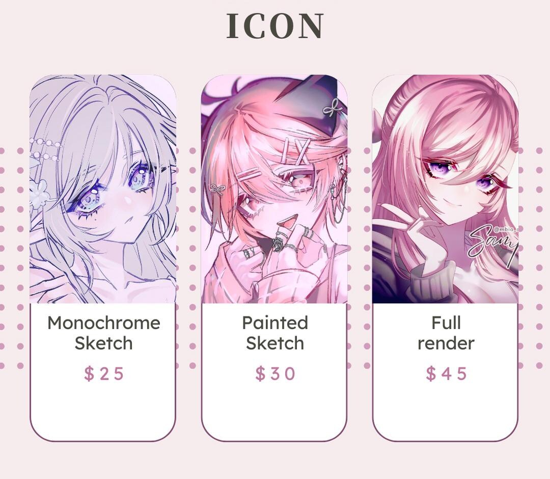 Icon Design Pfpf Icon PFP Commissions - Etsy UK