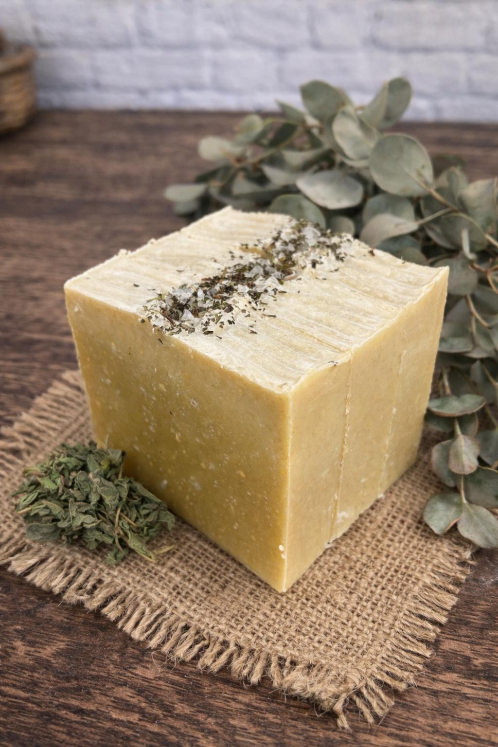 Peppermint Eucalyptus Goat Milk Soap | Cooling Natural Bar, Alfalfa ...