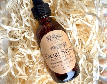 Hydrating Facial Serum: Natural Anti-Aging Blend