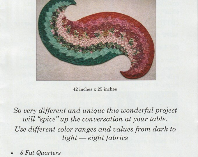 Spicy Spiral Table Runner Quilt Pattern 42 X 25 School House Quilts - Etsy