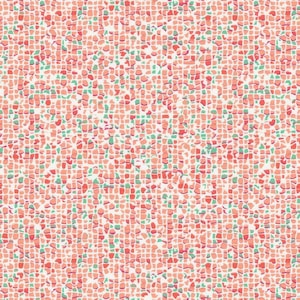 Plash Mosaic Sunbathed Cotton Fabric Seashore Infused Motif AGF WPA-64507 BTY