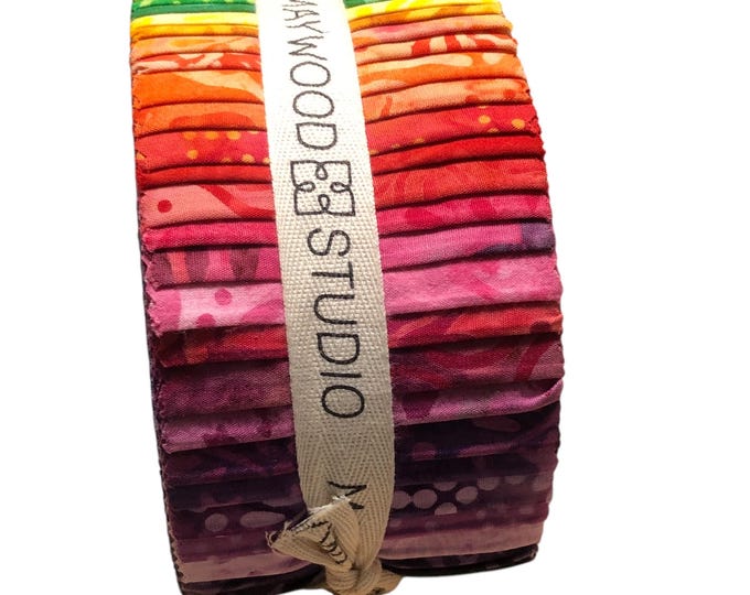 Maywood Studios Java Batik Brights 2.5 Strips Jelly Roll MASJAB-BRI - Etsy