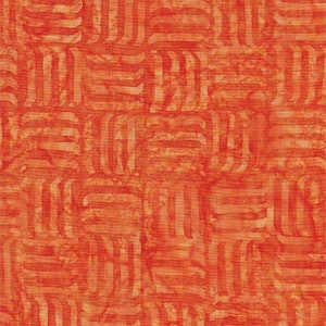 Galactica Orange Batik Cotton Fabric Batik Textiles 5516 BTY