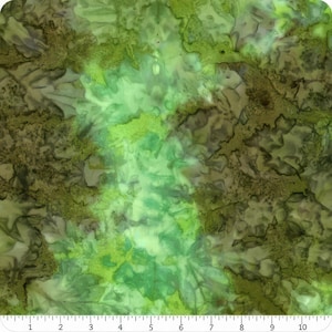 Splash Of Color Batik Fabric Shamrock 8681G Green Edyta Sitar Laundry Basket Quilts Andover Cotton BTY