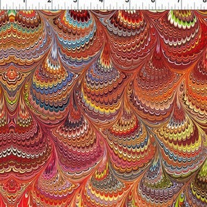 Jason Yenter Marble Essence Siena Multi 14JYM-1 100% Cotton Fabric In The Beginning 17” X 44” End Of Bolt