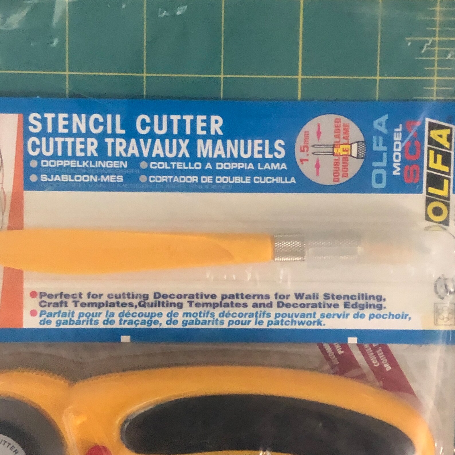 OLFA Deluxe Rotary Cutter Set With Healing Mat 45MM Rotary Etsy