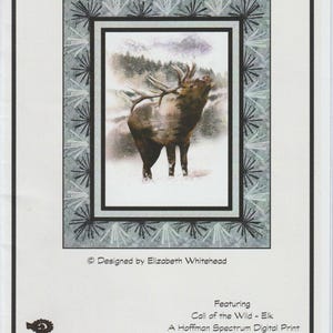Wapiti Wonder Elk In The Snow Quilt Pattern Windhill Quilts 47&quot; X 59&quot;