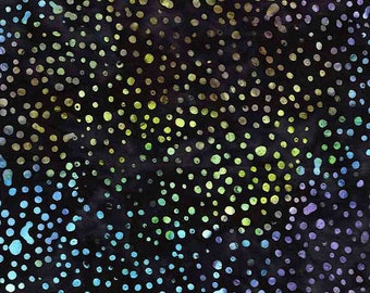 Tela de algodón Timeless Treasures Tonga Potion Batik B6192 Abyss Sprinkles (por unidad)