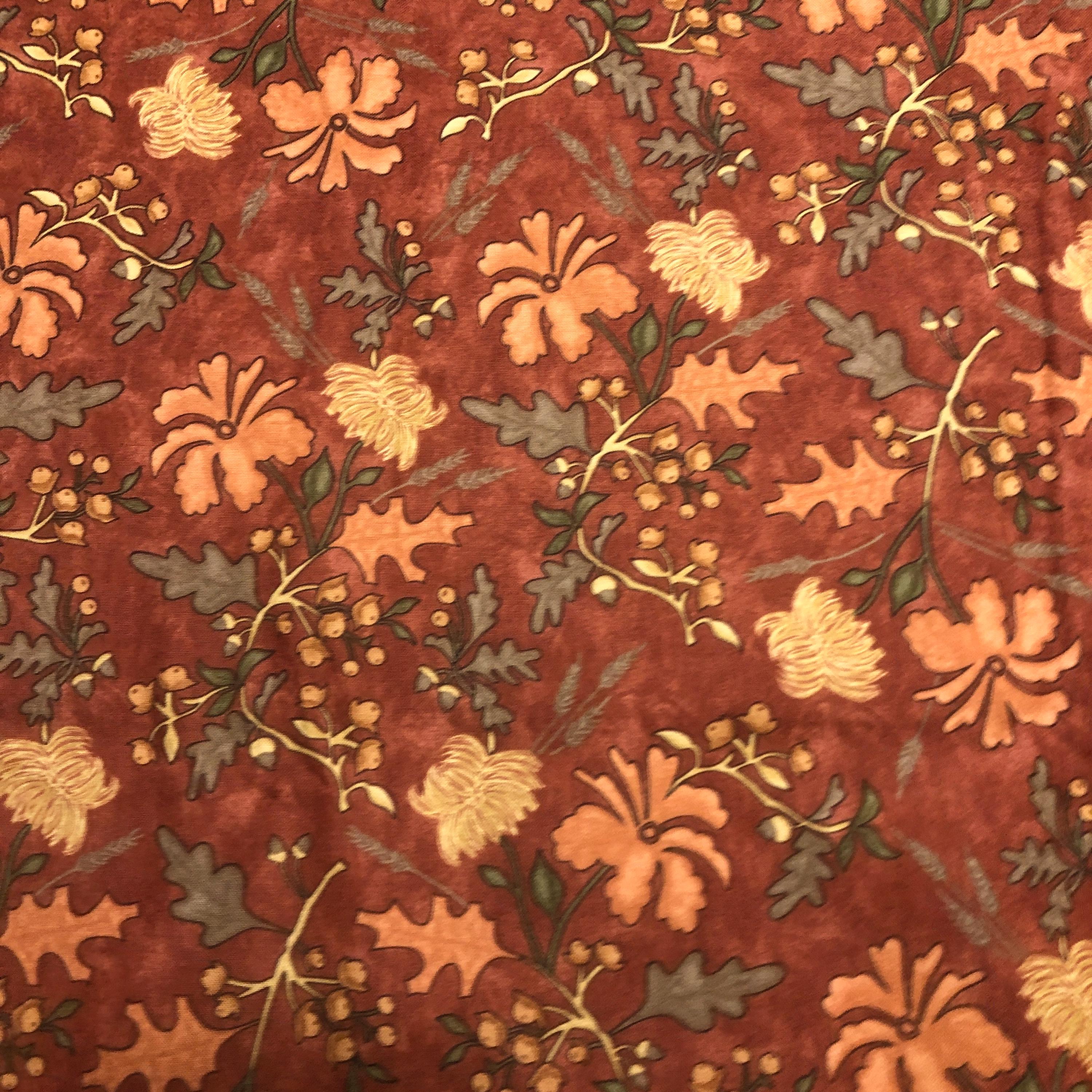 Autumn Floral Cotton Fabric by Sandy Gervais for Moda - BTY - Etsy