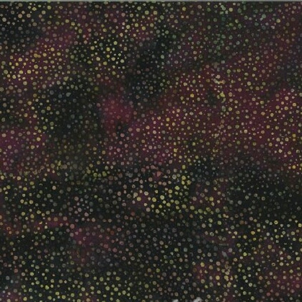 Hoffman Dot Batik 885-390 Zinfandel Jewel Tone Hand Dyed Cotton Fabric BTY