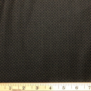 Andover Fabric Peppercorn Dark Brown Fishnet Design Cotton Quilt Fabric A-9742K Retired BTY