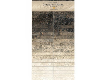 Northcott Stonehenge Gradations Slate 2.5 Inch Strips Cotton Fabric  Designer Linda Ludovico