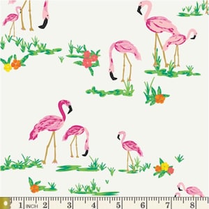 Flamingo Field Pearl WPA-64502 Fabric Art Gallery Fabrics  BTY