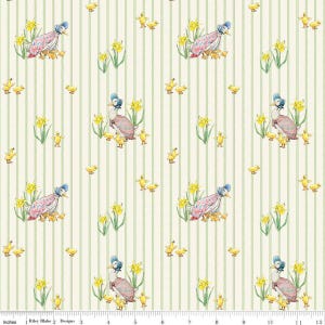 Riley Blake Peter Rabbit & Friends Duck Stripe Cotton Fabric CD1582-Cloud Beatrix Potter