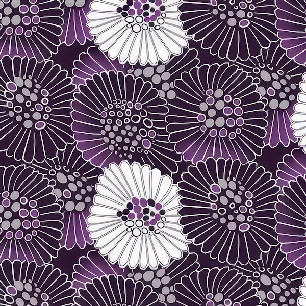 Dark Eggplant Purple Taffeta Silk Fabric main image 1