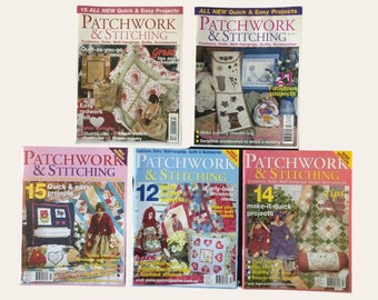 Patchwork y Costura Revistas Números anteriores Cojines Muñecas Colgantes de pared Edredón Accesorios Su elección