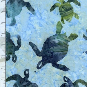 Tonga Scuba Batiks Marine Sea Turtles Cotton Fabric Timeless Treasures BTY