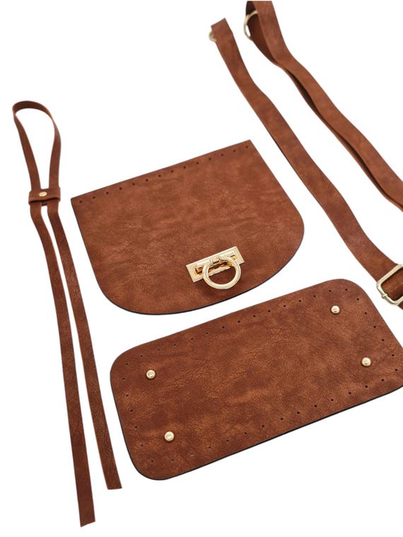 diy faux leather backpack WADORN Satchel Making Kit, PU Leather College School Bookbag Craft Sewing Kit Women Vintage Handmade Messenger Bag Material Craft Tool Set Personalized Gift, 10.6x12.2 Inch, Brown leather working isnt hard and complex as you might think DIY Faux Leather Backpack Kit: